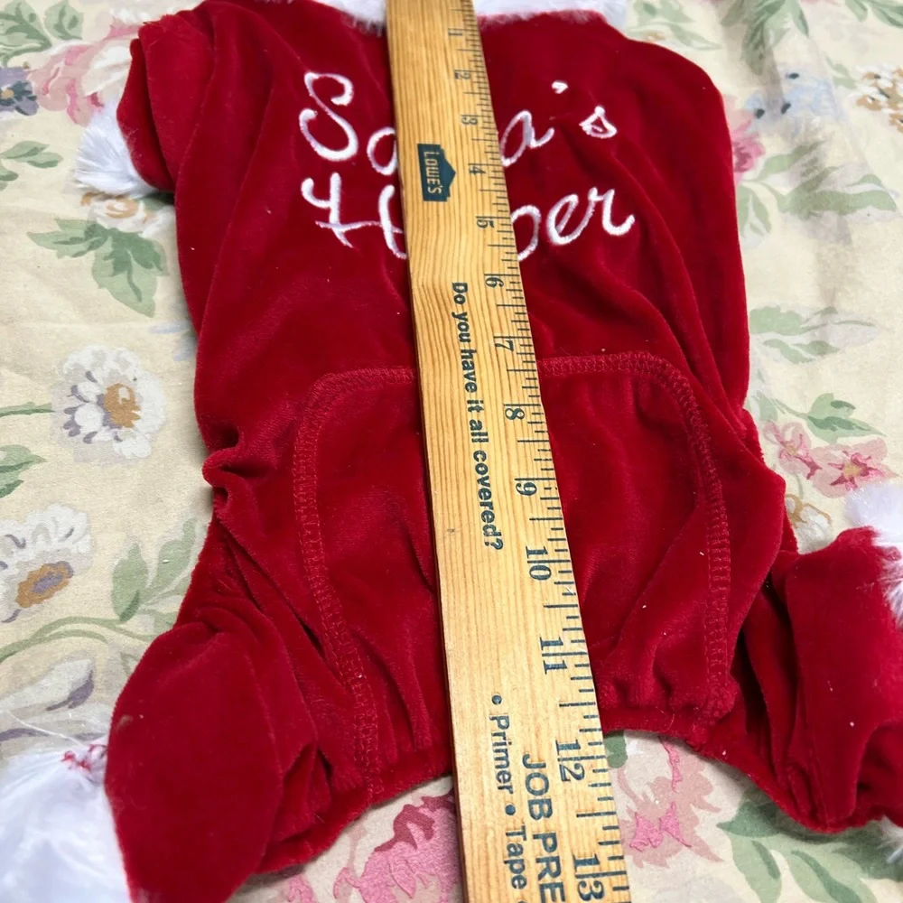 Dog outfit Santa helper outfit
